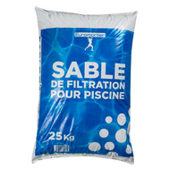 SABLE DE FILTRATION POUR PISCINE 0.5/1.5 mm SAC DE 25 KG ou 48SAC/PAL