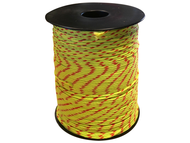 CORDEAU POLYPRO TRESSE JAUNE/ROUGE 250M FIL 1.5MM