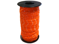 CORDEAU POLYPRO TRESSE ORANGE/BLANC 100M FIL 1.5MM