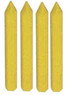 BLISTER DE 4 CRAIES JAUNES HEXAGONALES L CRAIES