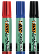 LOT DE 3 MARQUEURS (ROUGE/BLEU/NOIR) PET CRAYONS/MARQUEURS