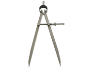 COMPAS A RESSORT A POINTES 125MM ACIER P COMPAS A POINTES