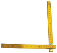 DOUBLE-METRE BOIS 10 BRANCHES (BLISTER) MESURES BRANCHES