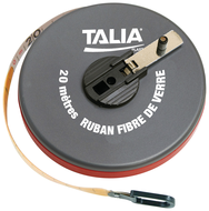 DOUBLE DECAMETRE RUBAN FIBRE BOITIER ABS DECAMETRES