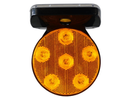 FLASH SOLAIRE MAGNETIQUE 6 LEDS LAMPE CLIGNOTANTE VISIBLE A 800M