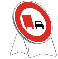 B3a 850 T1 CAMION INTERDICTION DE DOUBLE PANNEAUX TEMPORAIRES