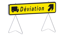 KD43b 1600X300 T1 DEVIATION A DROITE (PL PANNEAUX TEMPORAIRES