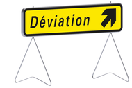 KD43a 1300X300 C2 DEVIATION A DROITE PANNEAUX TEMPORAIRES