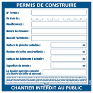 PERMIS DE CONSTRUIRE 800X800MM PERMIS DE CONSTRUIRE
