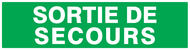 SORTIE DE SECOURS 200x52mm SECOURS 200X52