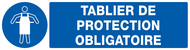 TABLIER DE PROTECTION OBLIGATOIRE 200x52 OBLIGATION 200X52