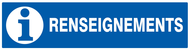 RENSEIGNEMENTS 200x52mm INFORMATION 200X52