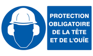 PROTECTION OBLIGATOIRE TETE ET OUIE 330x OBLIGATION 330X200