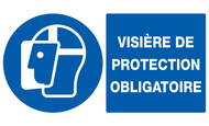 VISIERE DE PROTECTION OBLIGATOIRE 330x20 OBLIGATION 330X200