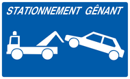STATIONNEMENT GENANT 330x200mm INFORMATION 330X200