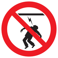 HAUTE TENSION DEFENSE DE TOUCHER D.300mm INTERDICTION DIAM, 300