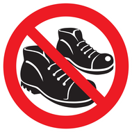 CHAUSSURES INTERDITES D.300mm INTERDICTION DIAM,300