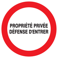 PROPRIETE PRIVEE DEFENSE D'ENTRER D.420m INTERDICTION DIAM, 420