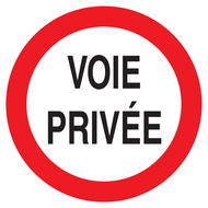 VOIE PRIVEE CIRCULATION INTERDITE D.420m INTERDICTION DIAM, 420