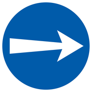 SENS OBLIGATOIRE (vers la droite) D.420m OBLIGATION DIAM, 420