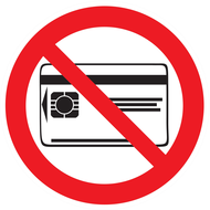 CARTES MAGNETIQUES INTERDITES D.80mm INTERDICTION DIAM,80