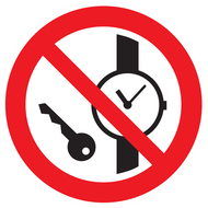 ARTICLES METALLIQUES OU MONTRES INTERDIT INTERDICTION DIAM,80