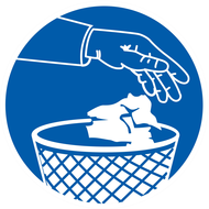 UTILISEZ LES POUBELLES D.80mm OBLIGATION DIAM, 80