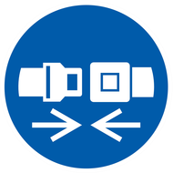 ATTACHER LA CEINTURE DE SECURITE D.80mm OBLIGATION DIAM, 80