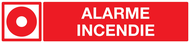 ALARME INCENDIE 330x75mm INCENDIE 330X75