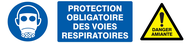 PROTECTION VOIES RESPIRATOIRES/DANGER AM DANGER 330X75