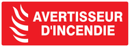 AVERTISSEUR D'INCENDIE 330x120mm INCENDIE 330X120