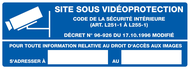 SITE SOUS VIDEOPROTECTION 330x120mm INFORMATION 330X120