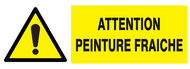 ATTENTION PEINTURE FRAICHE 330x120mm DANGER 330X120