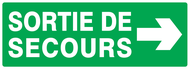 SORTIE DE SECOURS FLECHE A DROITE 330x12 SECOURS 330X120