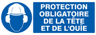 PROTECTION OBLIGATOIRE TETE ET OUIE 330x OBLIGATION 330X120