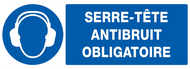 SERRE-TETE ANTIBRUIT OBLIGATOIRE 330X120 OBLIGATION 330X120
