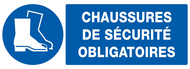 CHAUSSURES DE SECURITE OBLIGATOIRES 330x OBLIGATION 330X120