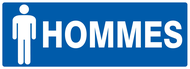 TOILETTES HOmmES 330x120mm INFORMATION 330X120