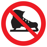 PATINS INTERDITS D.180mm INTERDICTION DIAM,180