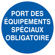 PORT DES EQUIPEMENTS SPECIAUX OBLIGATOIR OBLIGATION DIAM, 180