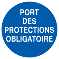 PORT DES PROTECTIONS OBLIGATOIRE D.180mm OBLIGATION DIAM, 180