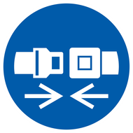 ATTACHER LA CEINTURE DE SECURITE D.180mm OBLIGATION DIAM, 180