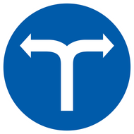 VIRAGE A DROITE OU A GAUCHE D.180mm OBLIGATION DIAM, 180