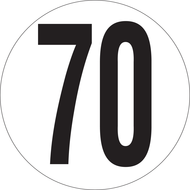 VEHICULES LIMITES A 70KM/H MAGNETIQUE D. VITESSE LIMITEE