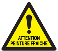 ATTENTION PEINTURE FRAICHE 300x300x300mm DANGER 300X300X300