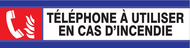 TELEPHONE D'INCENDIE D-SIGN 180X45mm D-SIGN INCENDIE