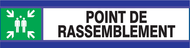 POINT DE RASSEMBLEMENT D-SIGN 180x45mm D-SIGN SECOURS