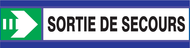 SORTIE DE SECOURS FLECHE A DROITE D-SIGN D-SIGN SECOURS