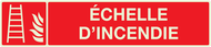 ECHELLE D'INCENDIE LUMINESCENT 330x75mm PHOTOLUM,INCENDIE 330X75