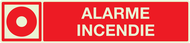 ALARME INCENDIE LUMINESCENT 330x75mm PHOTOLUM,INCENDIE 330X75
